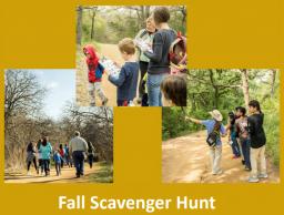 Oliver Nature Park, Fall Scavenger Hunt, Mansfield, TX