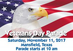 Veterans Day Parade 2017, Mansfield, TX