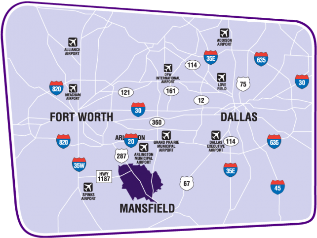 DFW Area Map