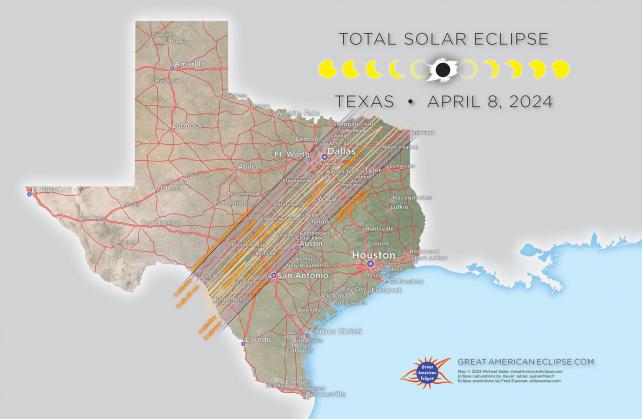 texas solar eclipse