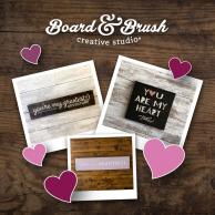 board and brush