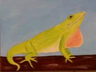 Painting at the Park, Oliver Nature Park, Anole